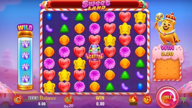 Skrin permainan Sweet Land di JILI BolehSpin