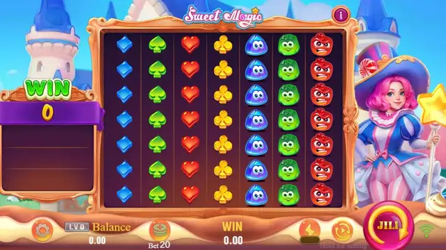 Skrin permainan Sweet Magic di JILI BolehSpin