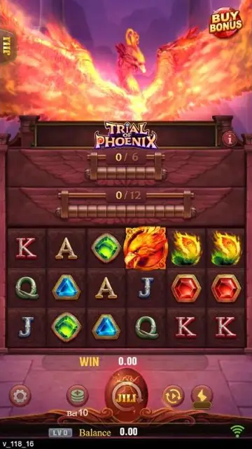 Trial of Phoenix game screen on JILI at BolehSpin