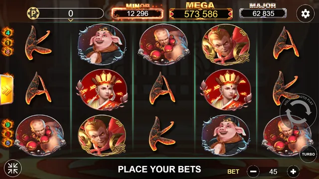 Skrin permainan Amazing Monkey King di Lucky365 BolehSpin