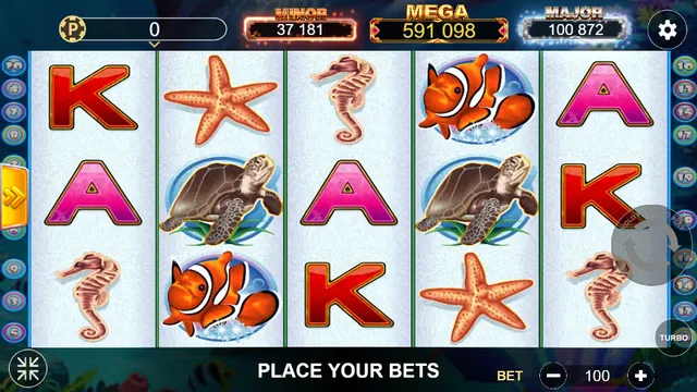 Skrin permainan Dolphin Reef di Lucky365 BolehSpin