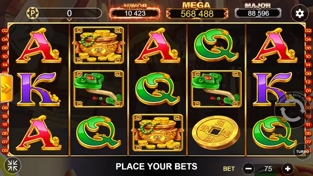Skrin permainan Fortune God di Lucky365 BolehSpin