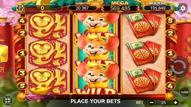 Skrin permainan Fortune Mouse di Lucky365 BolehSpin