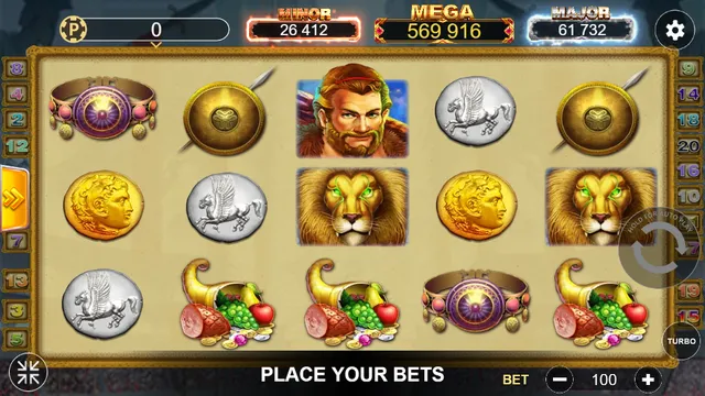 Skrin permainan Hercules di Lucky365 BolehSpin