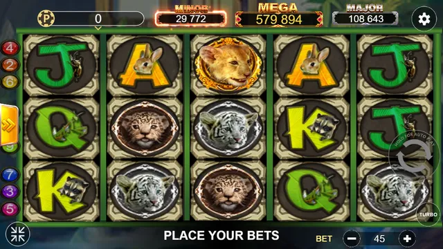 Skrin permainan Jungle di Lucky365 BolehSpin