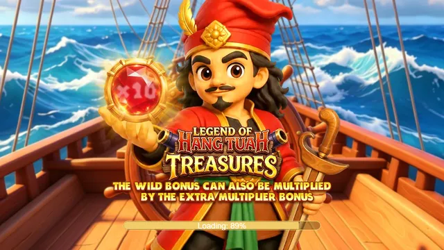 Legend of Hang Tuah Treasures game screen on Lucky365 at BolehSpin