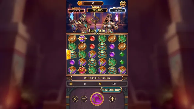 Lucky Seth 500 game screen on Lucky365 at BolehSpin