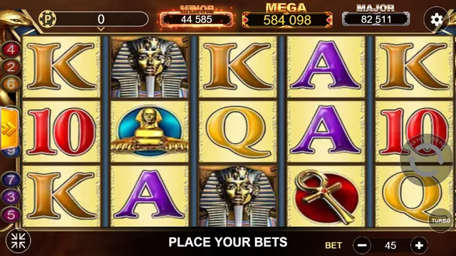Skrin permainan Pyramid di Lucky365 BolehSpin