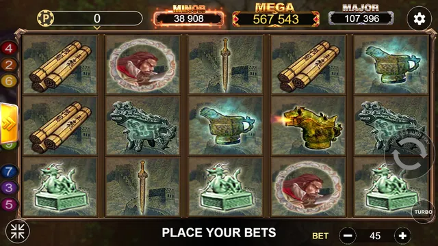 Skrin permainan Qin di Lucky365 BolehSpin