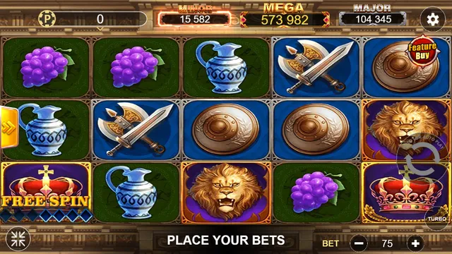 Skrin permainan Roma di Lucky365 BolehSpin