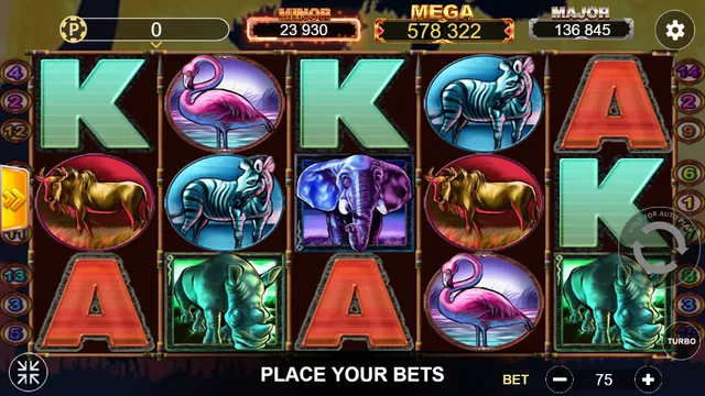 Skrin permainan Safari Heat di Lucky365 BolehSpin