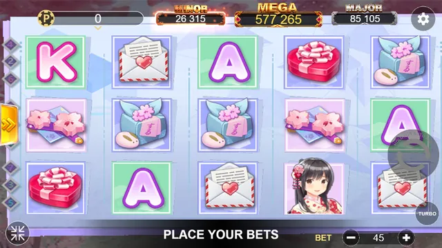 Skrin permainan Sakura di Lucky365 BolehSpin
