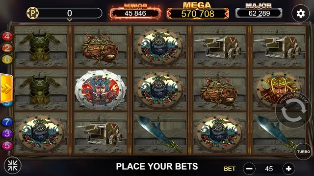 Skrin permainan Sango di Lucky365 BolehSpin