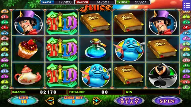 Skrin permainan Alice di Mega888 H5 BolehSpin