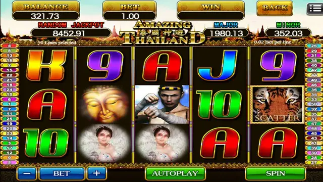 Skrin permainan Amazing Thailand di Mega888 H5 BolehSpin