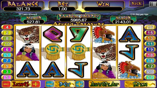 Skrin permainan Aztac di Mega888 H5 BolehSpin
