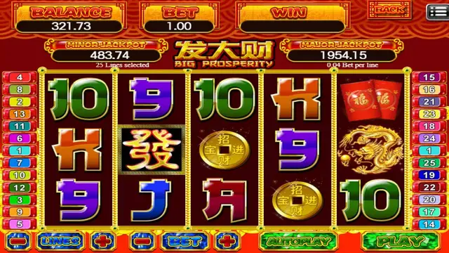 Skrin permainan Big Prosperity di Mega888 H5 BolehSpin