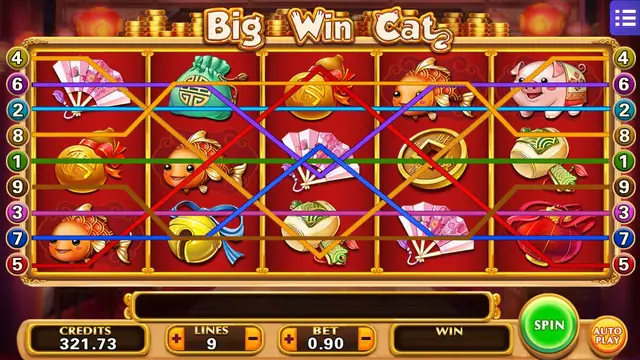 Skrin permainan Big Win Cat di Mega888 H5 BolehSpin