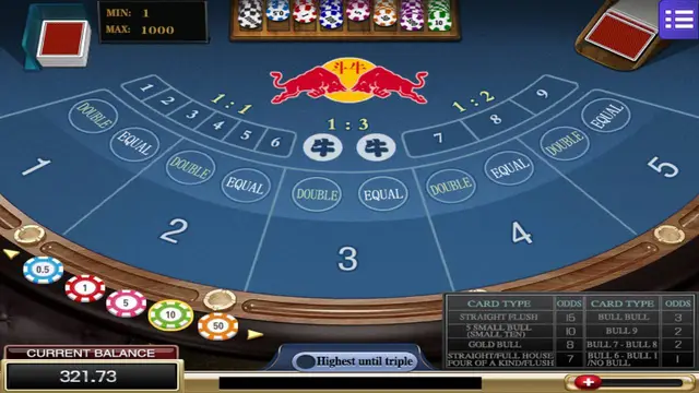 Skrin permainan Bulls di Mega888 H5 BolehSpin