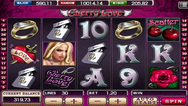 Skrin permainan Cherry Love di Mega888 H5 BolehSpin