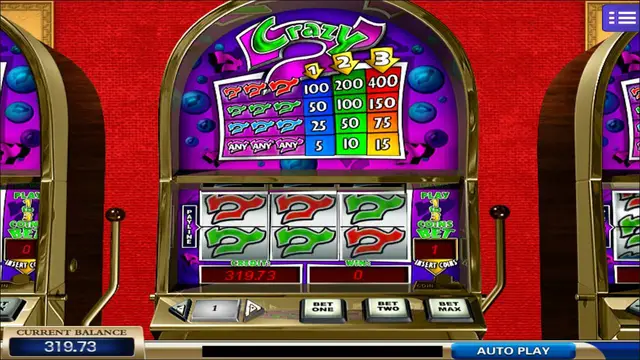 Skrin permainan Crazy 7 di Mega888 H5 BolehSpin