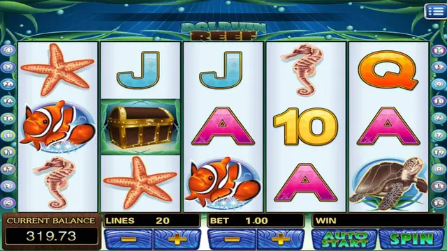 Skrin permainan Dolphin Reef di Mega888 H5 BolehSpin