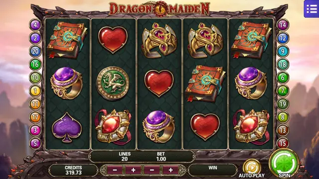 Skrin permainan Dragon Maiden di Mega888 H5 BolehSpin