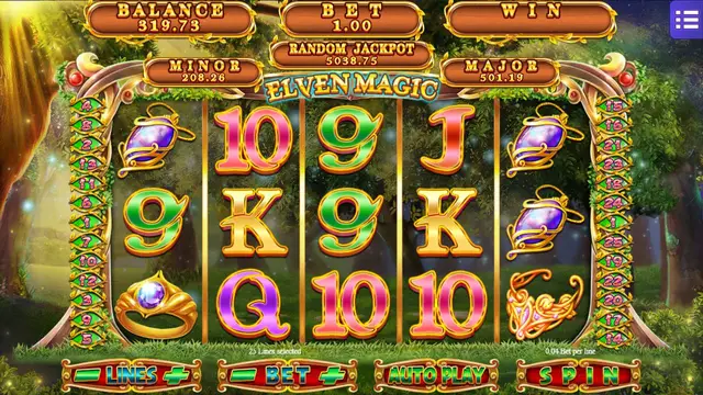 Skrin permainan Elven Magic di Mega888 H5 BolehSpin