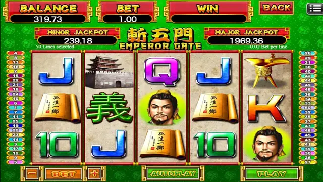 Skrin permainan Emperor Gate di Mega888 H5 BolehSpin