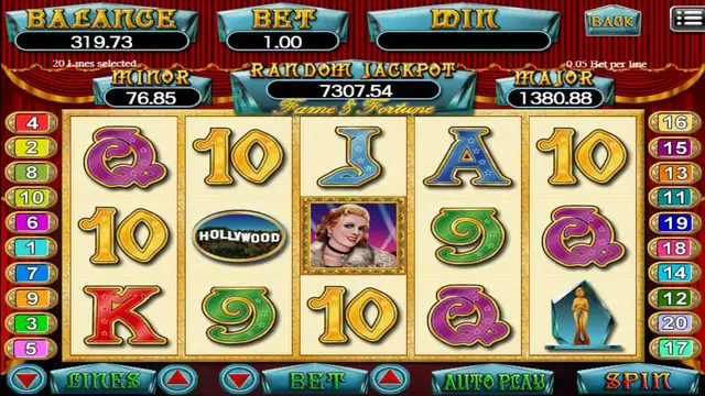 Skrin permainan Fame di Mega888 H5 BolehSpin