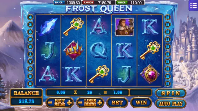 Skrin permainan Frost Queen di Mega888 H5 BolehSpin