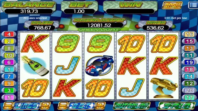 Skrin permainan Green Light di Mega888 H5 BolehSpin