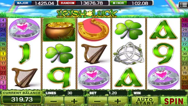 BolehSpin Mega888 H5 里的 Irish Luck 游戏画面