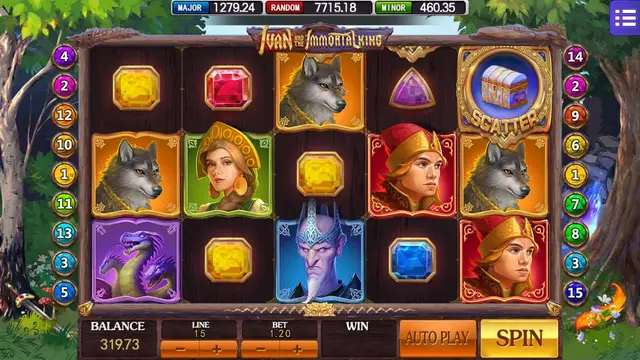 BolehSpin Mega888 H5 里的 Ivan Immortal King 游戏画面