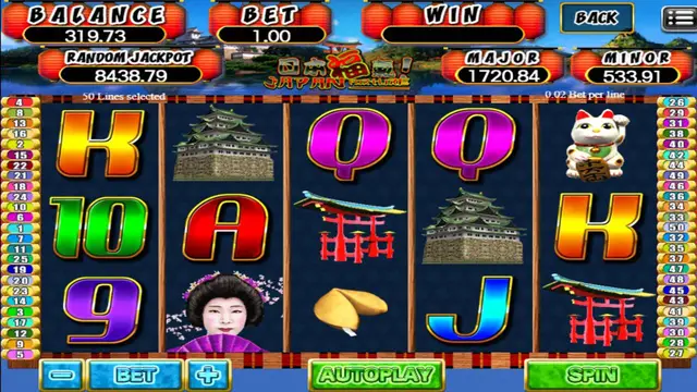 Skrin permainan Japan Forture di Mega888 H5 BolehSpin