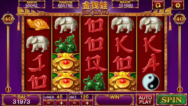 Skrin permainan Jin Qian Wa di Mega888 H5 BolehSpin