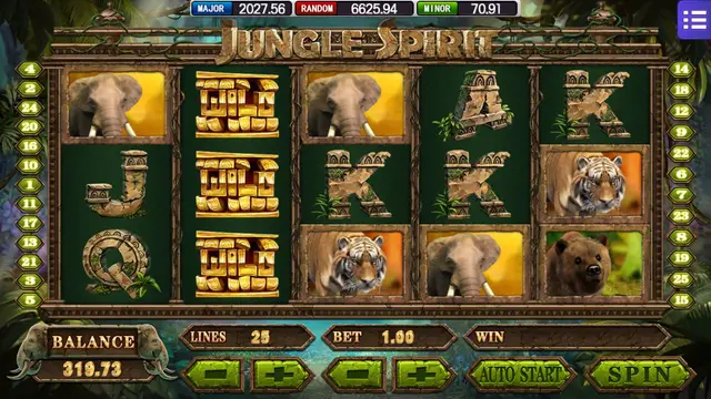 Jungle Spirit game screen on Mega888 H5 at BolehSpin