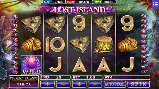 Skrin permainan Lost Island di Mega888 H5 BolehSpin