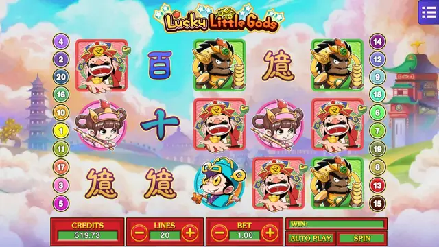 Skrin permainan Lucky Little God di Mega888 H5 BolehSpin