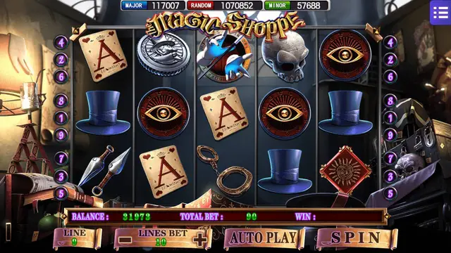 Skrin permainan Magic Shoppe di Mega888 H5 BolehSpin