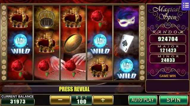 Skrin permainan Magical Spin di Mega888 H5 BolehSpin
