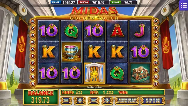 Midas game screen on Mega888 H5 at BolehSpin