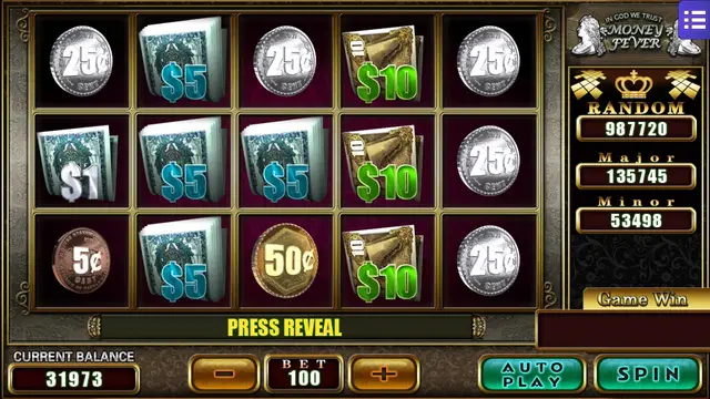 Skrin permainan Money Fever di Mega888 H5 BolehSpin
