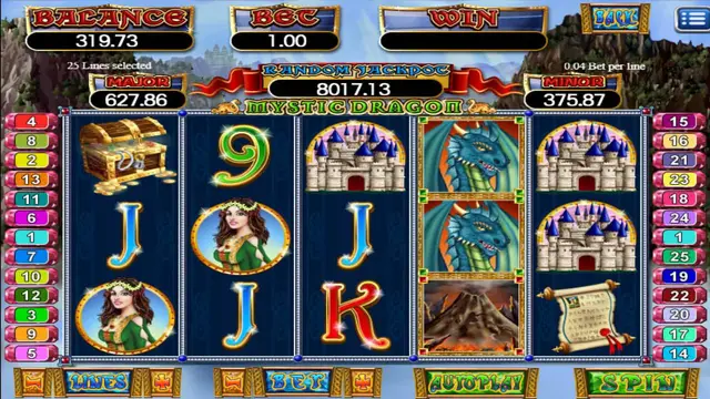Mystical Dragon game screen on Mega888 H5 at BolehSpin