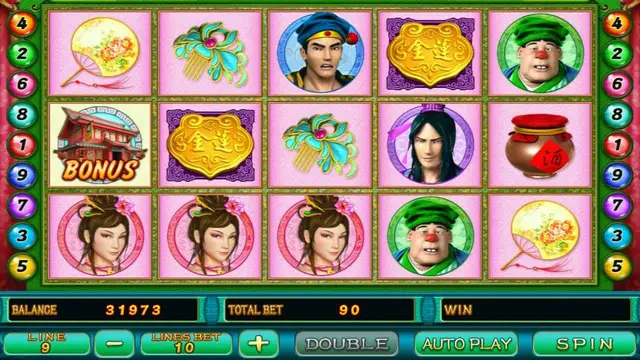 Skrin permainan Pan Jin Lian di Mega888 H5 BolehSpin