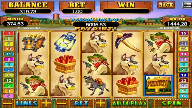 Skrin permainan Pay Dirt di Mega888 H5 BolehSpin