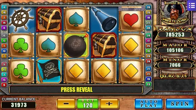 Skrin permainan Pirate Ship di Mega888 H5 BolehSpin