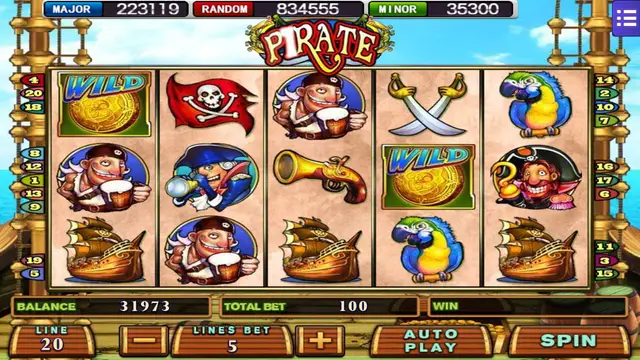 Skrin permainan Pirate di Mega888 H5 BolehSpin