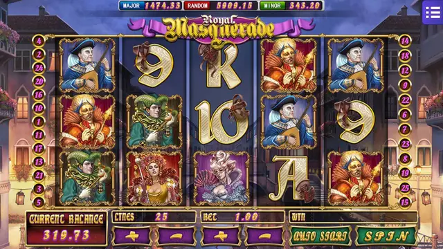 Skrin permainan Royal Masqueraoe di Mega888 H5 BolehSpin