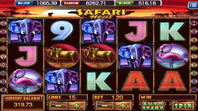 Skrin permainan Safari Heat di Mega888 H5 BolehSpin